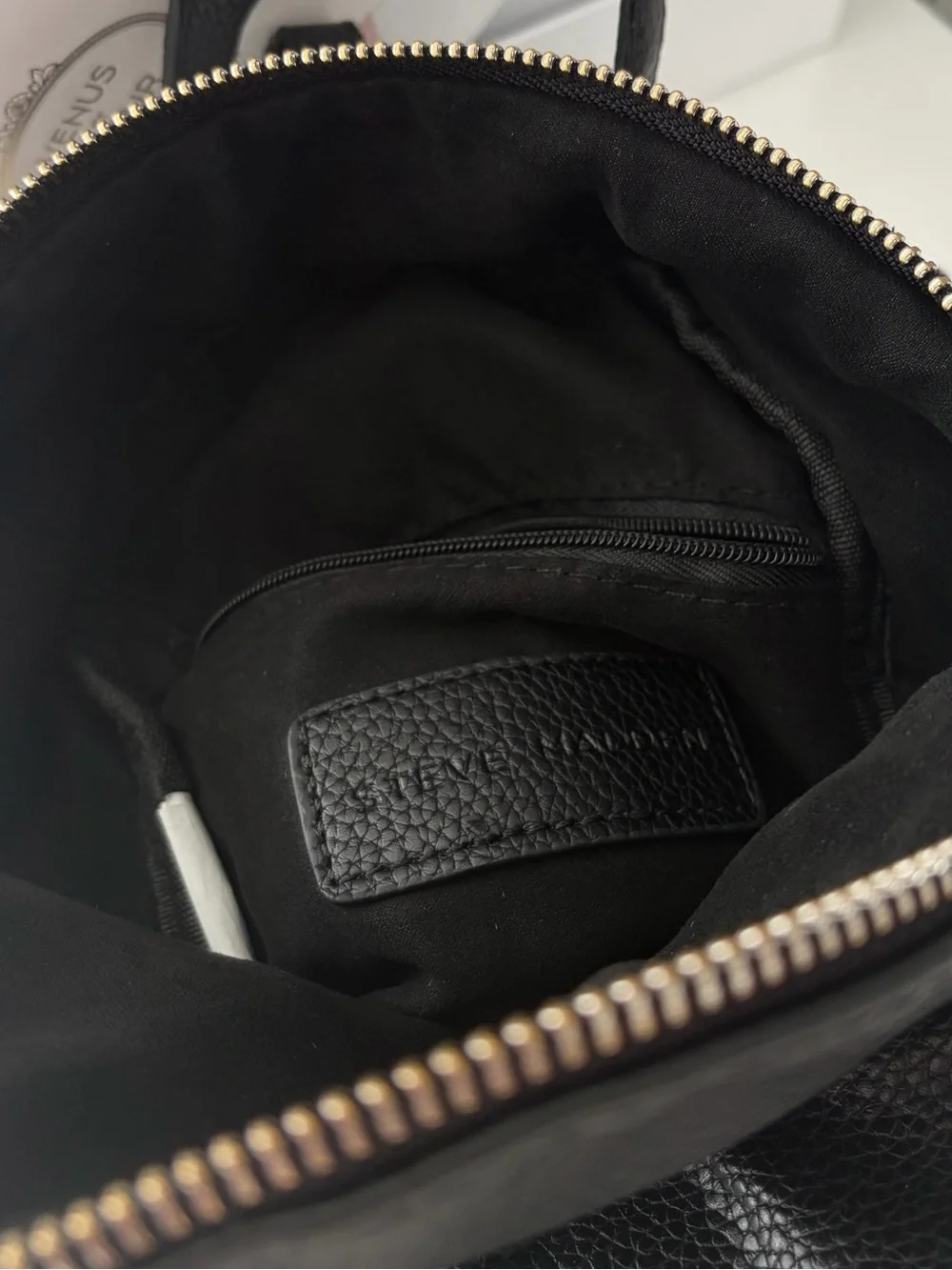 Steve Madden Black Mini Backpack